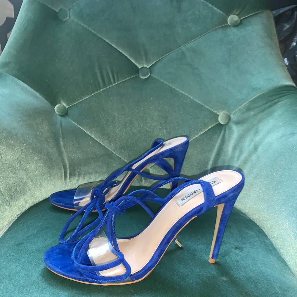 Steve Madden Blue Lace Up Heel